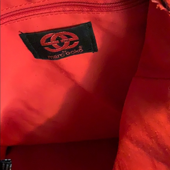 Black/white leather tote by red marcecko - Picture 4 of 8